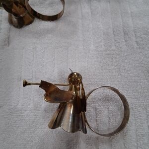 Vintage Angel Napkin Ring with Trumpet